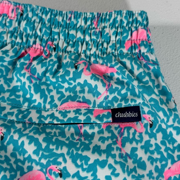 Chubbies The Domingos Are For Flamingos Lined Classic Swim Trunk Lined Size L - Picture 6 of 10